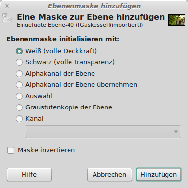 Ebenenmaske hinzufügen